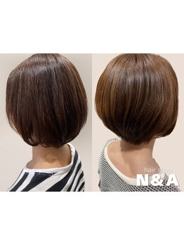 自然に馴染むカラーで若々しい印象に！理想の髪色で自分らしい美しさを