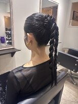 セット アンド バイ ルゥーダ 品川駅前店(SET and..by Rouxda.)&nbsp;ねじねじポニーアレンジ