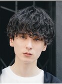 渋谷シャドウパーママッシュ緩め大人ビジネスニュアンスパーマ