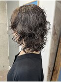 【中目黒】ミディアムレイヤーパーマと白髪ぼかしカラー☆