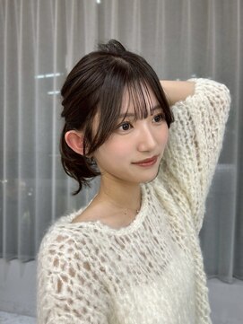 ボタン テンジン(VOTAN tenjin) 【木串楽人】顔周りカット/マロンベージュ/流し前髪