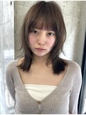 ミディアム/ミディアムレイヤー/顔まわりレイヤー/担当者平井