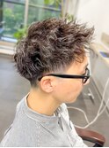 ツーブロック　ニュアンスパーマ　ソフトツイスト 七隈駅　福大