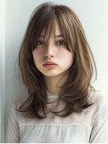 ダル 渋谷/表参道(DAL.) ミルクティーベージュ/透明感カラー/美髪/ミディアムレイヤー