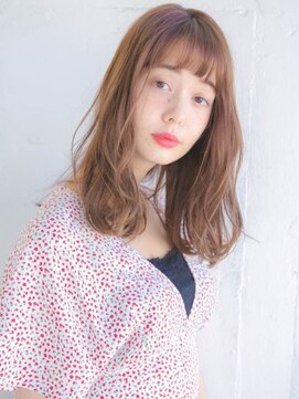 ルティア 池袋(Lutia) ショートバング　オレンジベージュ