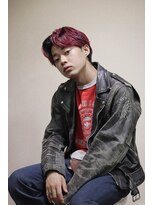 ブークル(boucle)&nbsp;ワイレッドカラー×センターパート