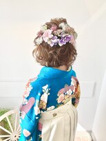 ロアールメイ(LOAOL mei)&nbsp;ヘアセット／袴／卒業式／ドライフラワー