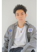 【翁長孝輔】メンズボックスショート束感オーバーアップバング