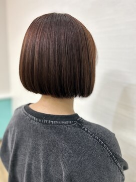 エヌプラス ヘアー(N+ hair) ソフト前下がりボブ　縮毛矯正
