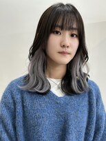 サクラ オモテサンドウ(SAKURA) 仕事でバレない！結んで隠せるインナーカラーグレー