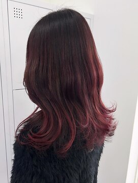 ミミヘアーガーデン(mimi hair garden) グラデーションカラー/チェリーレッド