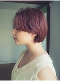 黒髪/グレーベージュ/レイヤーロング/前髪パーマ/いわき市