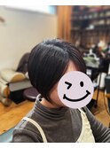 ツーブロックショートボブ