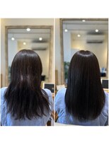 ハッコ(hacco)&nbsp;艶髪ロング/アッシュブラック/ニュアンスカラー/ストレート