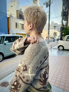 ヘアーデザイン アルエ(HAIR×design ARUE) 【メンズヘア】【ベリーショート】【ブロンド】