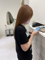 ジーナ 福岡藤崎(Zina)&nbsp;[Zina藤崎]髪質改善/オリーブベージュ/韓国ヘア/前髪/顔周り