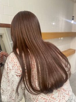 ラブハーツアンドビーウメダ(luve heart's And Be umeda)の写真/【梅田駅チカ】酸性ストレートで自然な仕上がりに♪髪質が改善されたような柔らかさと艶が手に入ります◎