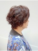 30代・40代・50代におすすめ ハイトーンふわふわパーマスタイル