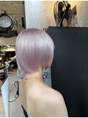 ホワイトピンク/ピンクラベンダー/ケアブリーチ/ショート