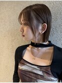 切りっぱなしボブ/縮毛矯正/髪質改善/レイヤーショートボブ
