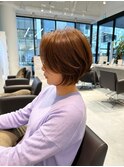 大人ショートボブ丸みショートカットマッシュショート/北千住