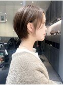 ウェーブミディアム似合わせカットメルティカラーショート/柏柏