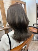 大人かわいいエギョモリ ミルクティーブラウン ひし形シルエット