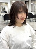 ミディアムレイヤー 顔周りカット 艶髪 博多美容室