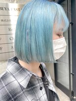 シェリエ(Cherie) 水色カラー/ボブ/ハイトーンカラー/トリートメント/韓国カラー