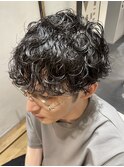 波巻きパーマ