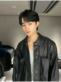 センターパート/韓国メンズヘア/20代30代