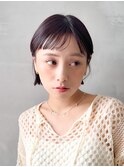 切りっぱなしボブ×ベビーバング【横浜】