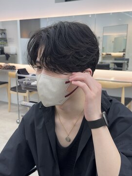 フィフス 栄(fifth) ニュアンスフェザーパーマセンターパートツーブロック名古屋栄