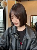 グランマッシュ/オリーブグレー/ショート/ヘイリーボブ/前髪
