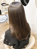 レア 表参道(L'ea)&nbsp;黒髪クラゲヘアーオリーブグレー小顔ココアベージュ