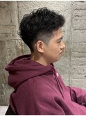 MEN’S HAIR/サーフカール/刈り上げセンターパート/太田