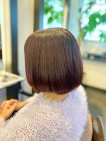 アトリエファゴ ハナミズキ店&nbsp;【Chikano】内巻きボブ×暖色カラー