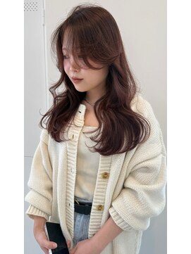 キートス 高知店(kiitos) 顔周りカット×ワインレッドカラー