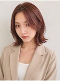 外ハネミディアム20代30代くびれミディアムレイヤー池袋