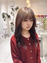 ステラ ヘア デザイン サロン(STELLA hair design salon)&nbsp;大人気デザインカラー×ミディアムレイヤーカット 【由比藤】