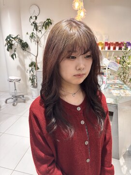 ステラ ヘア デザイン サロン(STELLA hair design salon) 大人気デザインカラー×ミディアムレイヤーカット 【由比藤】