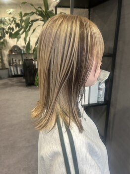 エヌ ヘアー(N-hair)の写真/再現性の高いダメージレスカラー×透明感のある髪色であなたの魅力が継続♪理想のヘアカラーが叶う☆