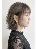 ヘアー ステア(hair stare) 外はねボブ×ミルクティーベージュ
