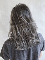 ムウ 難波(MOU)&nbsp;グラデーション毛先パーマことりベージュウォーターフォール