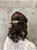 ハーフアップ