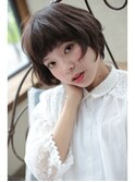 面長でも似合う！ゆるショートボブ　【藤枝/藤枝駅】