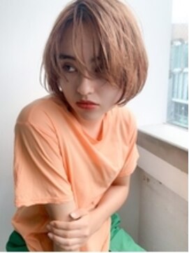 スー 渋谷(suu) 【SOCO】ハイトーンオレンジショートボブ【二色】