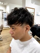 メンズアンダーバーホワイト 南海難波店(Men's _WHITE)&nbsp;ツイストスパイラルパーマ