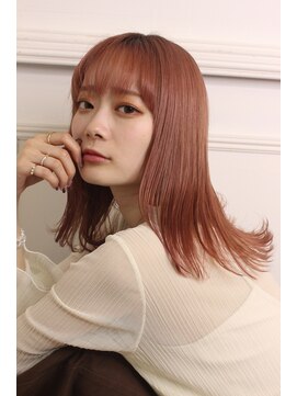 リルウ 阿倍野キューズモール(LILOU) ピンクベージュナチュストレート