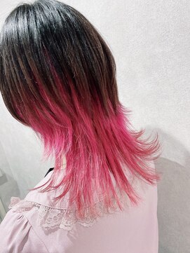 リアイス(Re:ICE) パステルピンクインナーカラーくらげウルフ